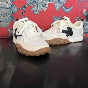 Kate Spade White and Black Sneakers